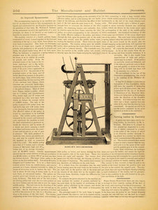 1884 Article Belt Dynamometer Franklin Institute William P Tatham Scale MAB1