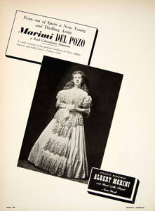 1948 Booking Ad Marimi Del Pozo Spanish Coloratura Soprano Opera Singer MAM1