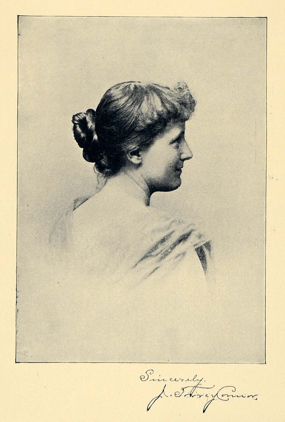 1896 Print J. Torrey Connor Portrait Writer Author Pen - ORIGINAL MAY1