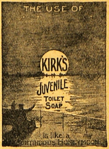 1893 Ad Kirks Juvenile Toilet Soap Bathing Products - ORIGINAL ADVERTISING MAY1