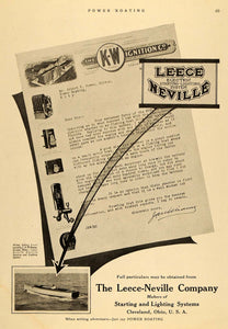 1916 Ad Leece-Neville Marine Starting Lighting Systems - ORIGINAL MB1
