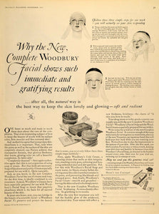 1927 Ad Andrew Jergens Co. Woodbury's Facial Cream - ORIGINAL ADVERTISING MCC2