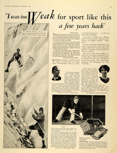 1928 Ad Fleischmann Co. Yeast Nesquali Glacier Park - ORIGINAL ADVERTISING MCC2