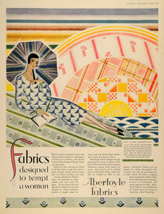 1928 Ad Galey & Lord Aberfoyle Fabrics Styles Patterns - ORIGINAL MCC2