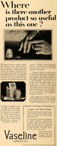 1928 Ad Chesebrough Mfg Co Vaseline Petroleum Jelly - ORIGINAL ADVERTISING MCC2
