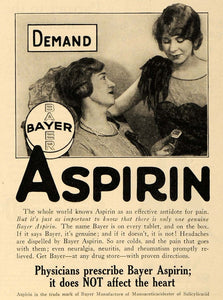 1928 Ad Bayer Co. Genuine Bayer Aspirin Pain Reliever - ORIGINAL MCC2