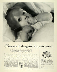 1935 Ad Baby Cream of Wheat Cereal Digestion Breakfast - ORIGINAL MCC4