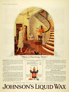 1926 Ad Mizen Johnson Liquid Wax Racine Wisconsin Price - ORIGINAL MCC4