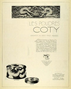 1926 Ad Les Poudres Coty Cosmetics Face Makeup Beauty - ORIGINAL MCC4
