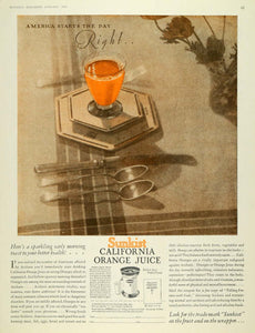 1929 Ad Sunkist California Orange Juice Lemonade Fruit - ORIGINAL MCC4