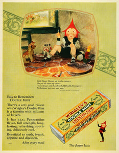 1928 Ad Mother Goose up to date Poem Wrigleys Mint Gum - ORIGINAL MCC4