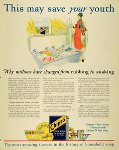 1927 Ad Chipso Quick Suds Dish Soap Procter & Gamble - ORIGINAL ADVERTISING MCC4