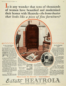 1927 Ad Estate Stove Co Heatrola Home Heater Appliance - ORIGINAL MCC4