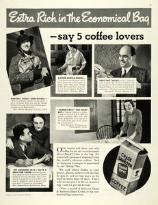 1936 Ad Chase Sanborn Dated Coffee Standard Brands Inc - ORIGINAL MCC4