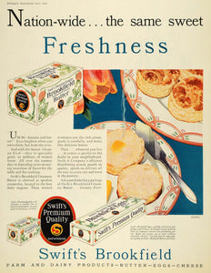 1930 Ad Swifts Premium Quality Brookfield Dairy Butter - ORIGINAL MCC4