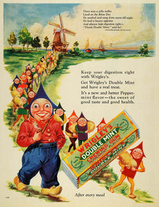 1928 Ad Mother Goose up-to-date Poem Wrigleys Mint Gum - ORIGINAL MCC4
