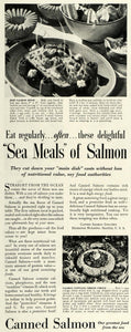 1936 Ad Canned Salmon Industry Recipes Hot Dixie Cheese - ORIGINAL MCC4