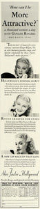 1936 Ad Ginger Rogers RKO Max Factor Hollywood Makeup - ORIGINAL MCC4