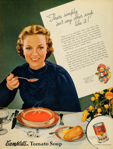 1936 Ad Campell Soup Co. Tomato Canned Soups Food - ORIGINAL ADVERTISING MCC4