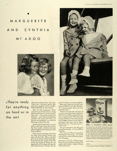 1930 Ad Cream Wheat Rasmus Cynthia Marguerite McAdoo - ORIGINAL ADVERTISING MCC4