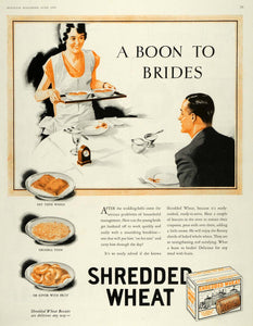 1930 Ad Shredded Wheat Biscuit Cereal Breakfast Wife - ORIGINAL ADVERTISING MCC4