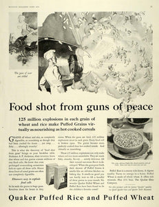 1930 Ad Quaker Oats Puffed Rice Wheat Cereal Breakfast - ORIGINAL MCC4