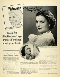 1937 Ad Pond's Cold Cream Virginia Harris Skin Care - ORIGINAL ADVERTISING MCC4