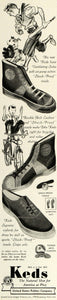 1937 Ad Keds Shock-Proof Shoe United States Rubber Co - ORIGINAL MCC5