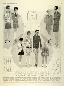1929 Print Paris Fashion Girl Children Clothing McCalls Dressmaking MCC5