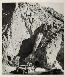 1937 Mountain Road Tunnel Castellon Spain Photogravure - ORIGINAL MD1