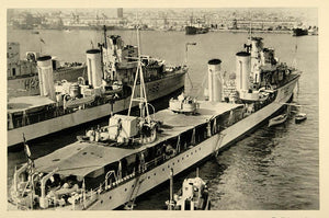 1937 Ships Harbor Port Piraeus Greece Photogravure - ORIGINAL PHOTOGRAVURE MD2