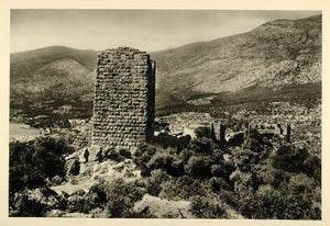 1937 Ruins Aigosthena Egosthena Greece Photogravure - ORIGINAL PHOTOGRAVURE MD2