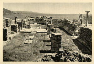 1937 Ruins Byzantine Church Kos Island Photogravure - ORIGINAL PHOTOGRAVURE MD2