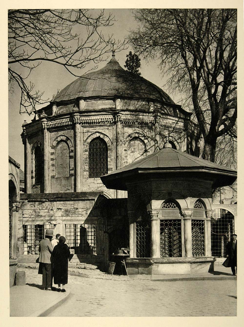 1937 Tomb Istanbul Turkey Photogravure Martin Hurlimann - ORIGINAL MD2