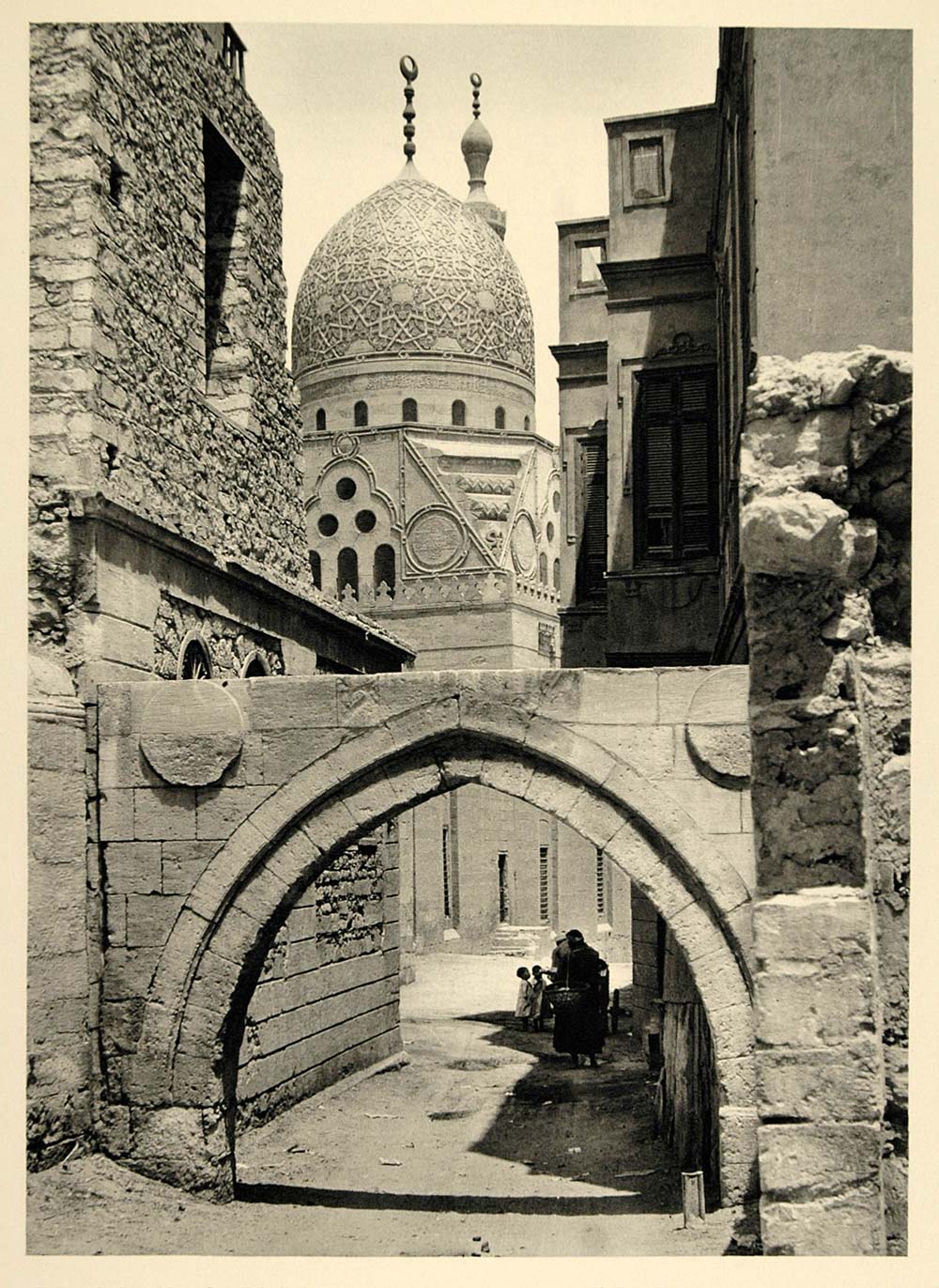 1937 Tomb Sultan Qaytbay Qaitbay Cairo Photogravure - ORIGINAL PHOTOGRAVURE MD2