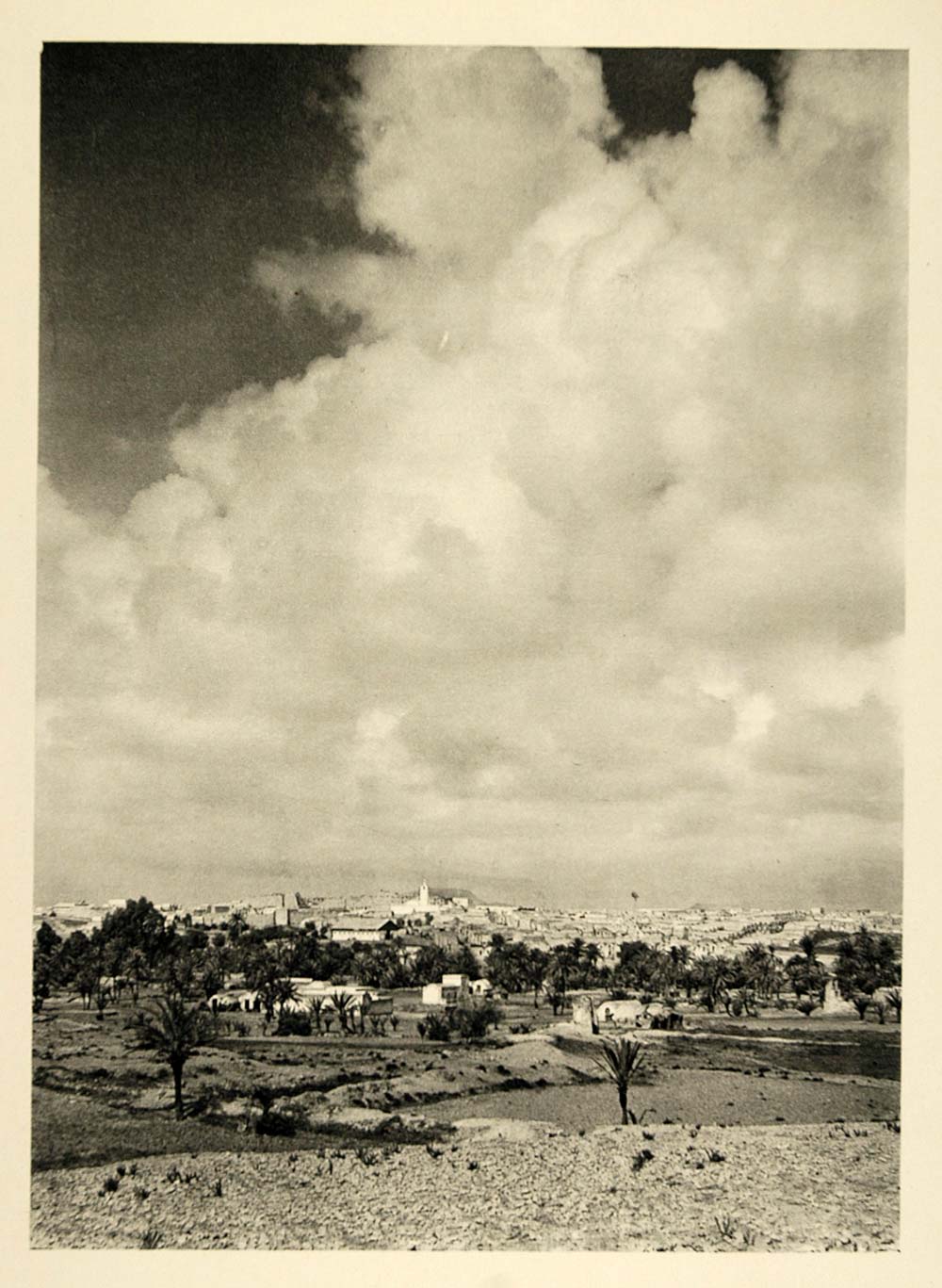 1937 Medenine Tunisia Photogravure Martin Hurlimann - ORIGINAL PHOTOGRAVURE MD2