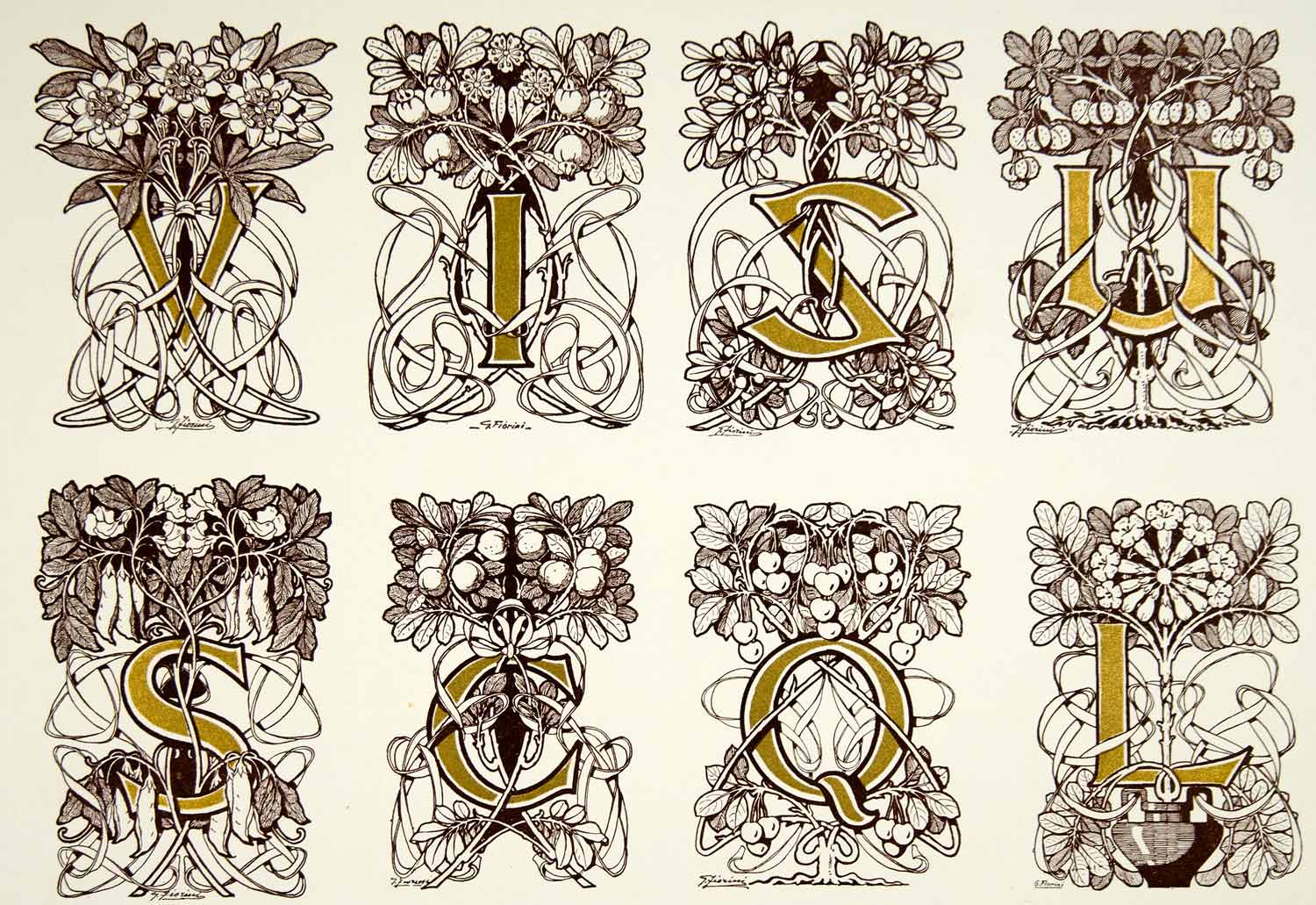 Art Nouveau Alphabet