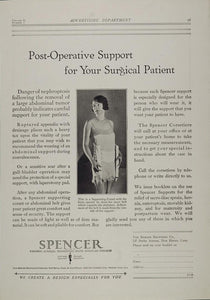 1929 Print Ad Spencer Supporting Corset Berger Brothers - ORIGINAL MED4