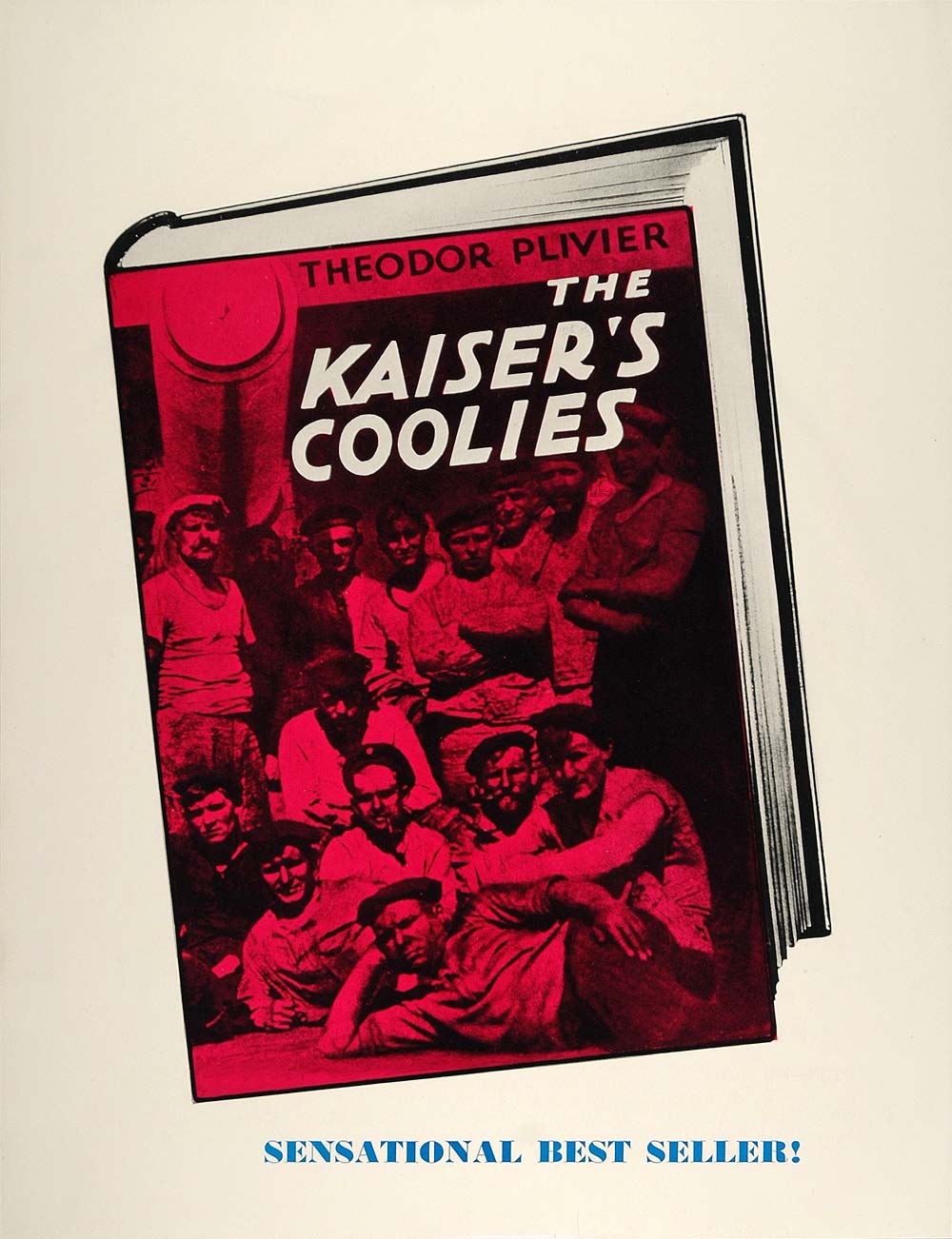 1931 Ad Kaiser's Coolies Paramount Film Theodor Plivier - ORIGINAL MGM3
