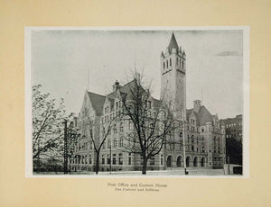 1905 Milwaukee Post Office Custom House Original Print ORIGINAL HISTORIC IMAGE