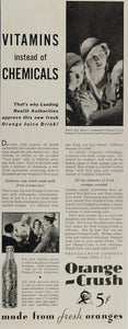 1922 Original Print Ad Orange Crush Soda Fountain Drink - ORIGINAL MIX5