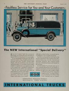 1930 Ad International Harvester Special Delivery Truck - ORIGINAL MIX6