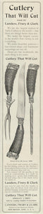 1905 Vintage Ad Cutlery Knife Fork Landers Frary Clark - ORIGINAL MIX6