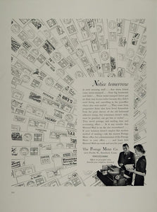 1938 Ad Postage Meter Metered Mail Postmarks Slogans - ORIGINAL ADVERTISING MIX7