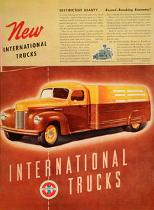 1941 WWII Ad International Harvester Trucks K-Line Wartime Industrial MIX8