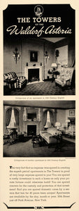 1937 Ad Waldorf-Astoria Apartments Towers Park Avenue - ORIGINAL MIX9