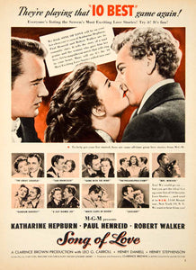 1947 Ad Song Love White Cliffs Dover Gaslight Gone Wind Ziegfeld Miniver MOV1