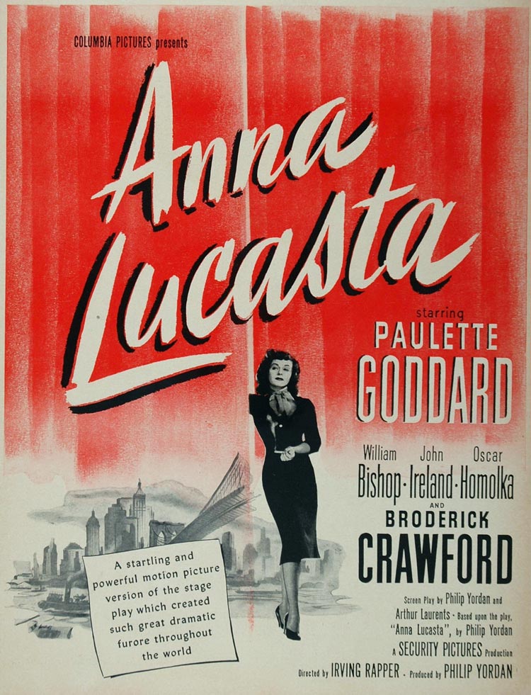 1949 Movie Ad Anna Lucasta Paulette Goddard Columbia - ORIGINAL MOVIE2