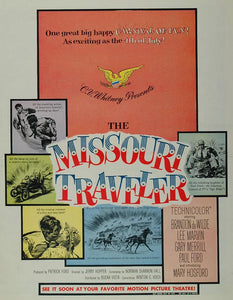 1958 Movie Ad Missouri Traveler Lee Marvin Paul Ford - ORIGINAL MOVIE2