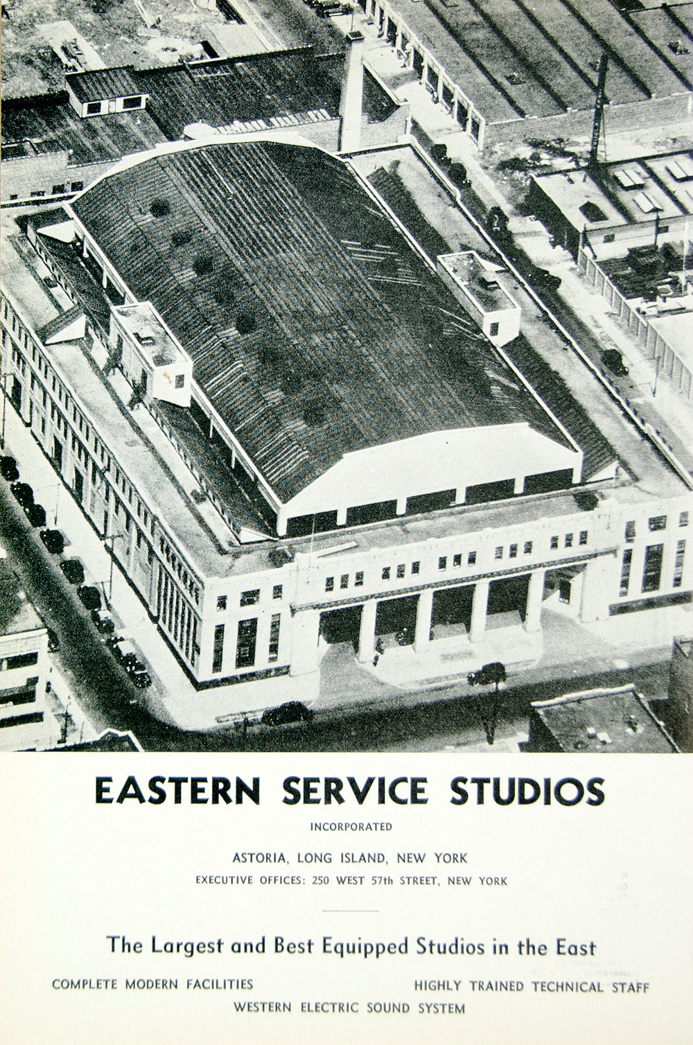 1936 Ad Kaufman Astoria Studios Movie Film Studio NYC Historic Landmark MOVIE3